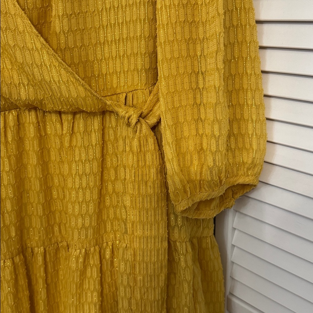 Calvin Klein Golden Yellow Dress - Picture 3 of 4